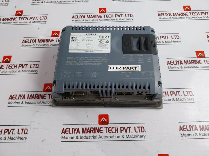 Siemens 6Av2 124-0Gc01-0Ax0 Simatic Hmi Touch Comfort Dc 24V Tp700