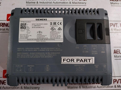 Siemens 6Av2 124-0Gc01-0Ax0 Simatic Hmi Touch Comfort Dc 24V Tp700