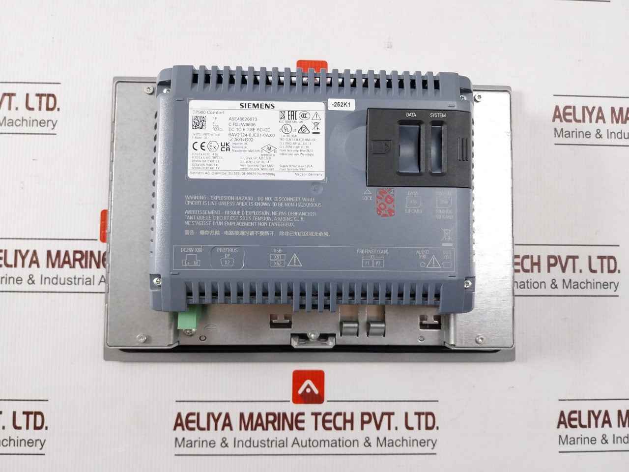 Siemens 6av2124-0jc01-0ax0-z A01+d02 Panel Touch Screen Ip65 24 Vdc