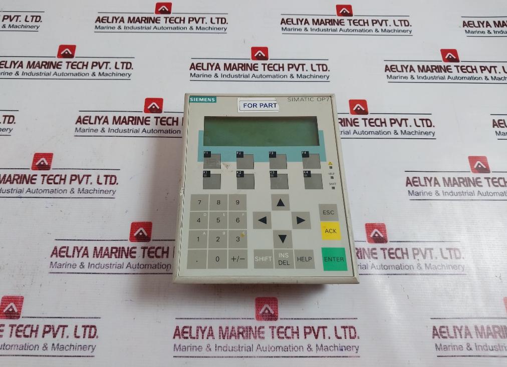 Siemens Simatic Op7 6Av3 607-1Jc20-0Ax1 Operator Panel