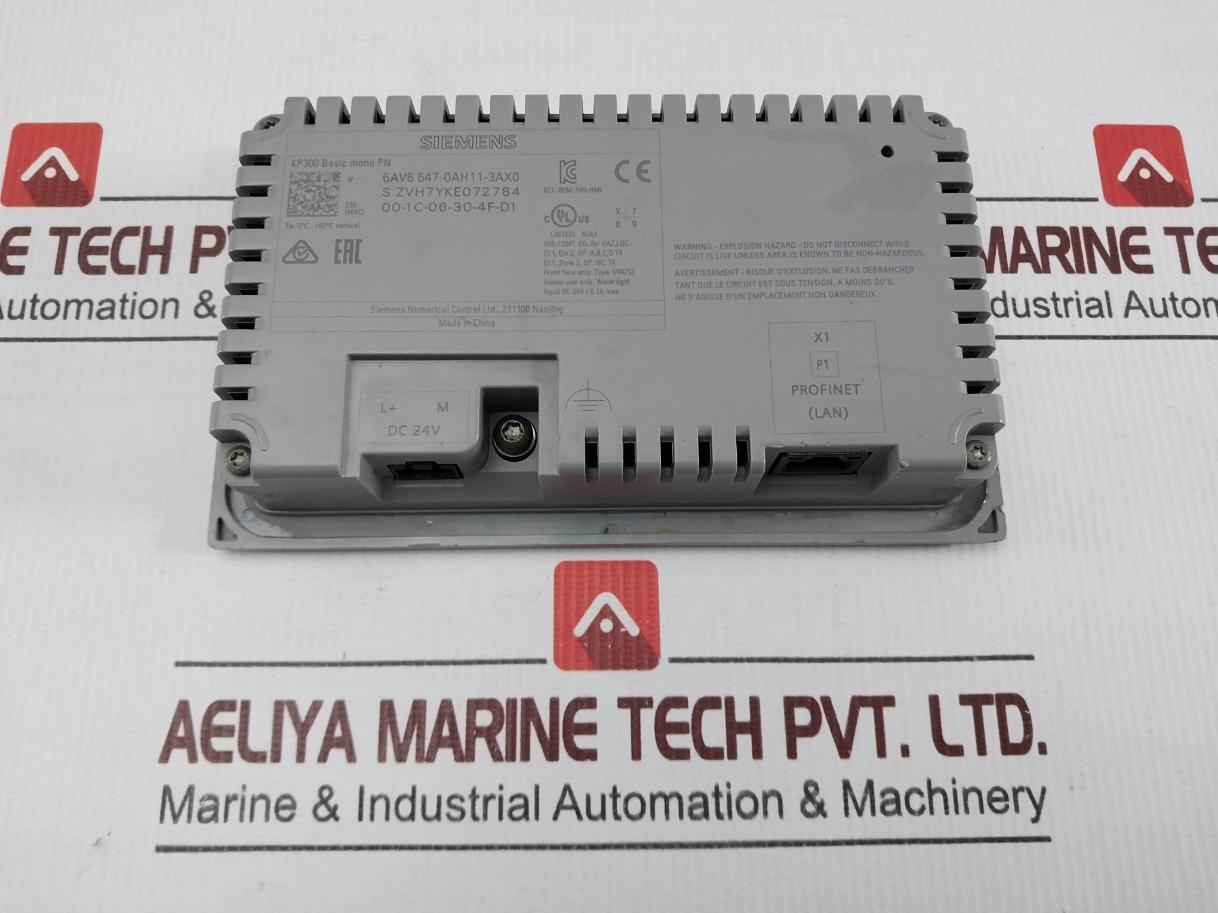 Siemens 6av6 647-0ah11-3ax0 Kp300 Simatic Hmi Basic Panel 24v Dc (not Working)