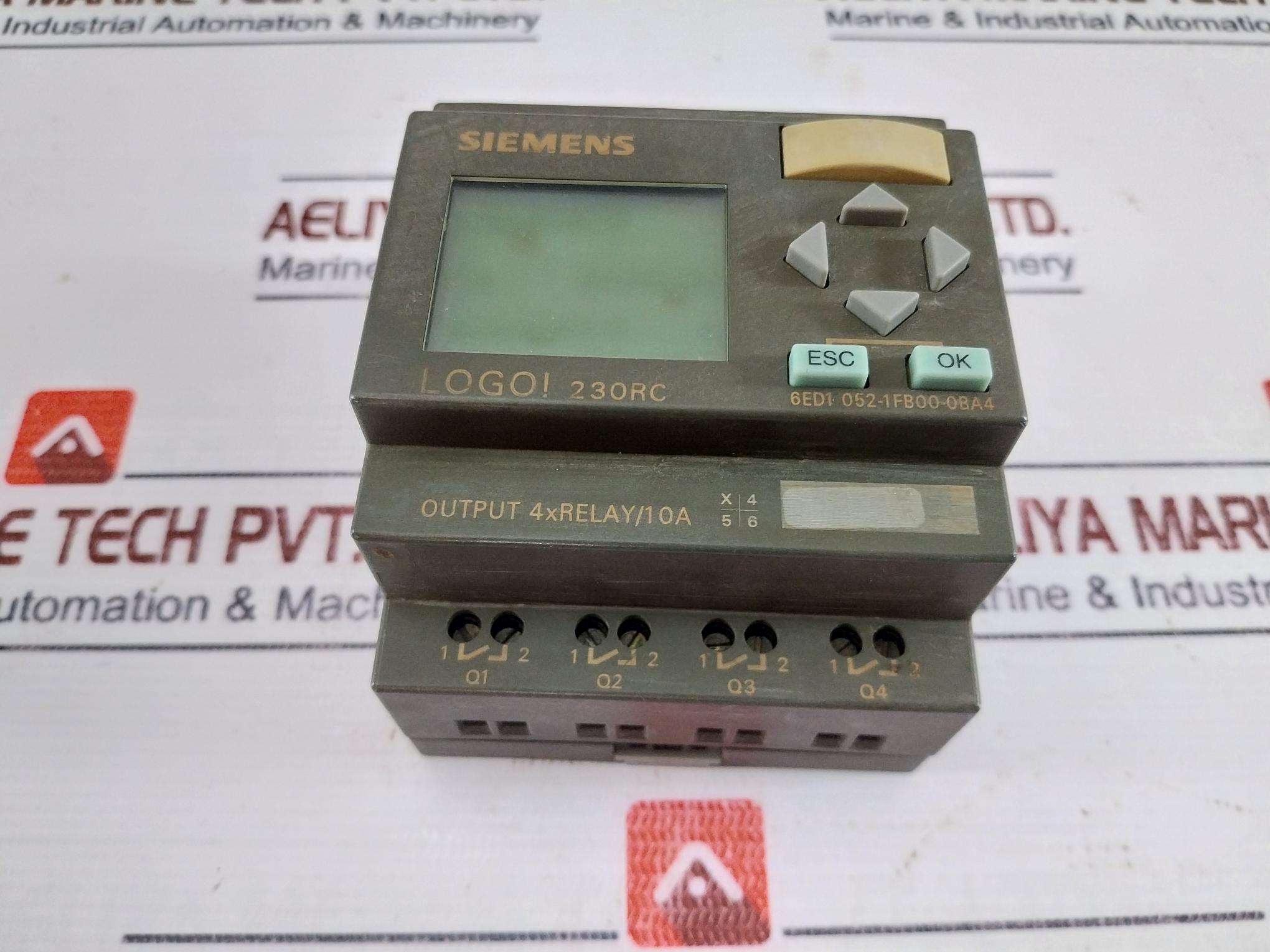 Siemens 6ED1 052-1FB00-0BA4 LOGO! 230RC Logic Module Display Expandable