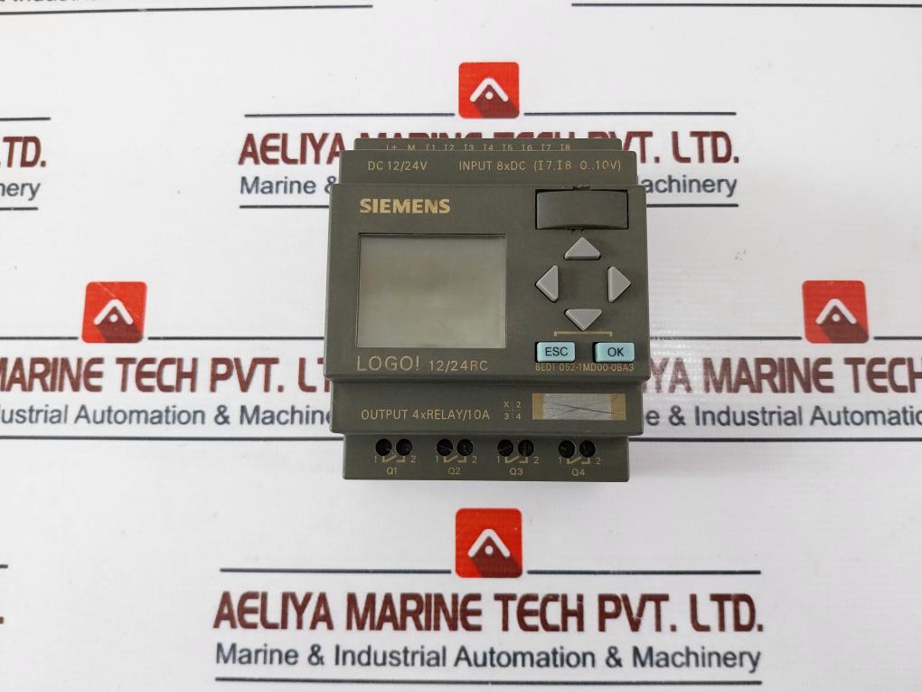 Siemens 6ed1 052-1md00-0ba3 Logo! Logic Module 10a 12/24vdc