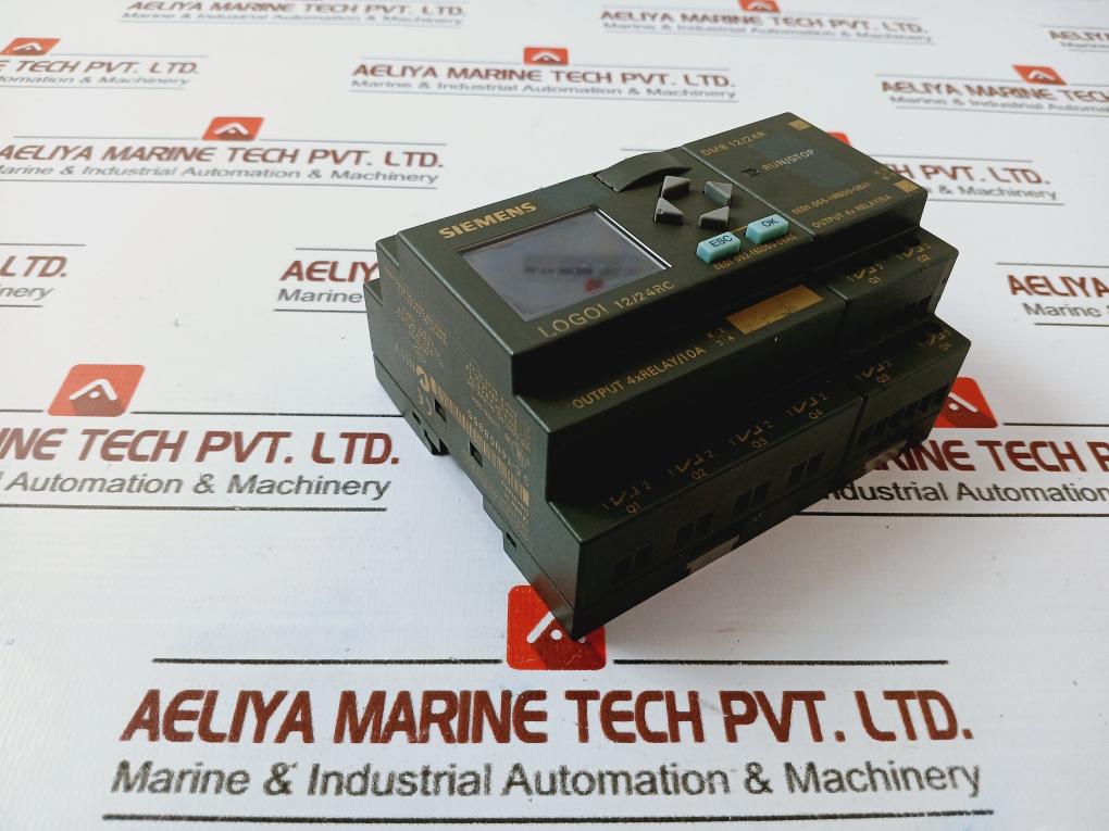 Siemens 6Ed1 052-1Md00-0Ba5 Logic Module Logo 12/24Rc With Dm8 12/24R
