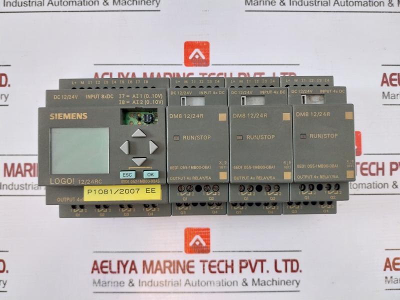 Siemens 6Ed1 052-1Md00-0Ba5 Logic Module Output 4Xrelay