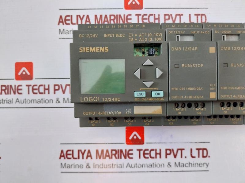 Siemens 6Ed1 052-1Md00-0Ba5 Logic Module Output 4Xrelay