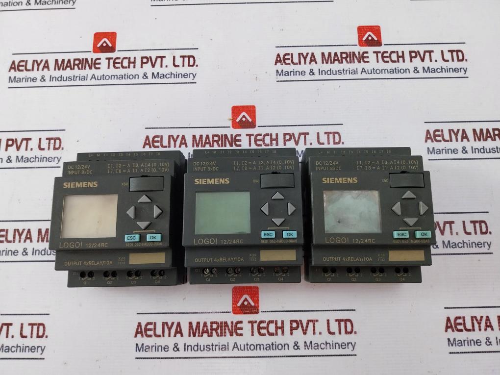 Siemens 6ED1 052-1MD00-0BA6 Logo! Programmable Logic Controller 240VAC