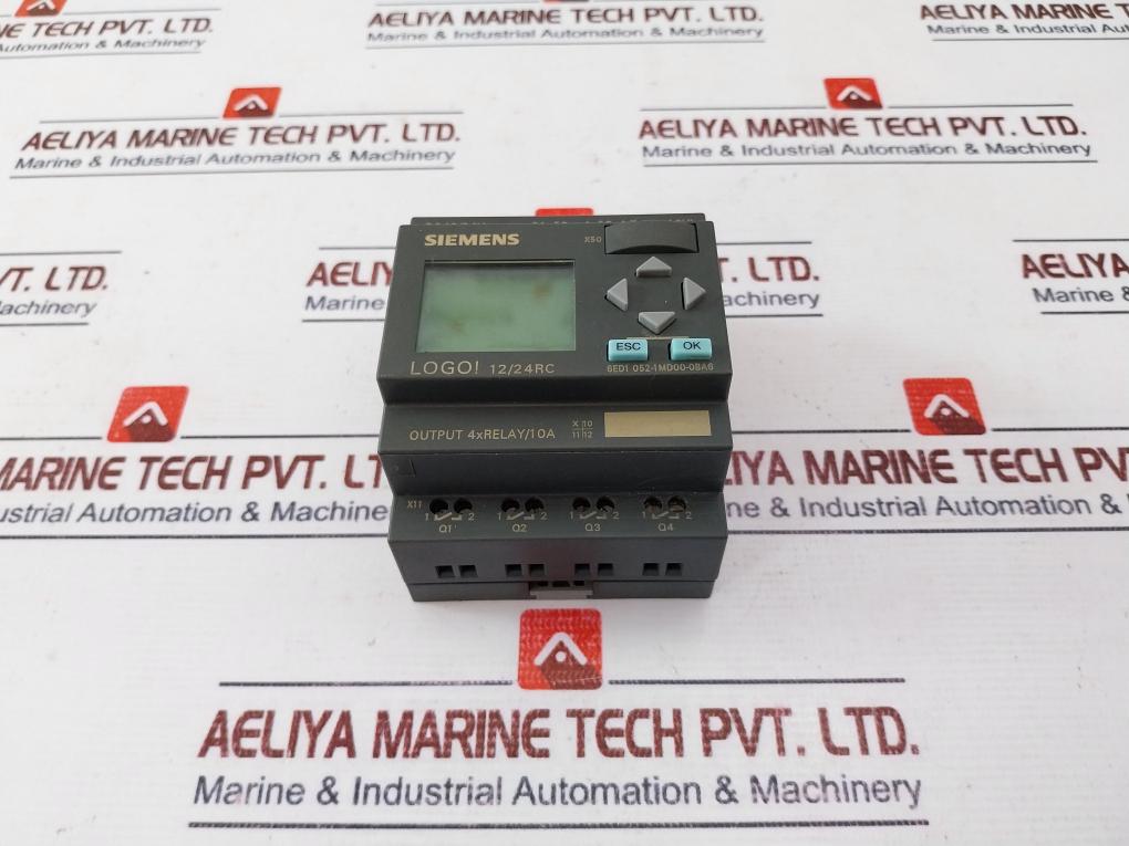 Siemens 6ED1 052-1MD00-0BA6 Logo! Programmable Logic Controller 240VAC