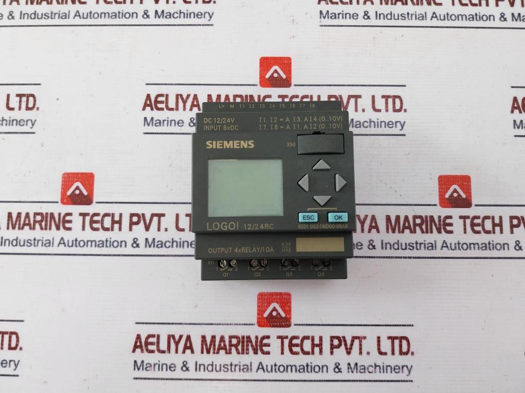 Siemens 6ED1 052-1MD00-0BA6 Logo! Programmable Logic Controller 240VAC
