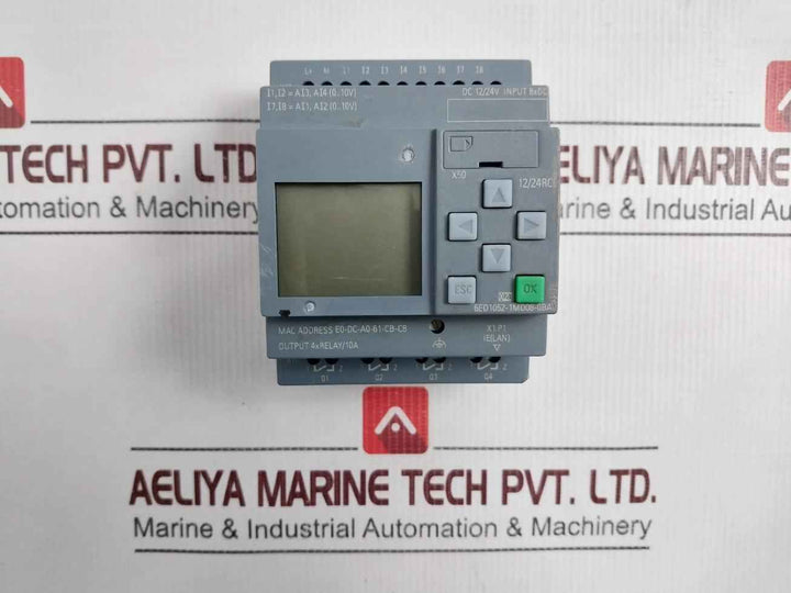 Siemens 6ed1052-1md08-0ba0 Logo Bm 12/24rce Programmable Logic Module 12/24v Dc