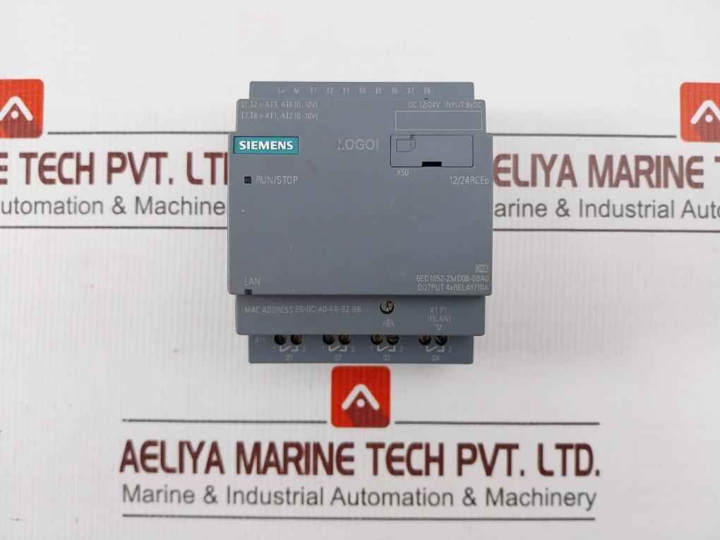 Siemens 6ed1052-2md08-0ba0 Logic Module Logo! 12/24rceo -20c+55c 12/24v Dc 165ma
