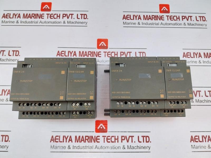 Siemens 6ed1 055-1cb10-0ba0 Dm16 24 I/o Logic Module 8 Dc Inputs/output, 24v Dc