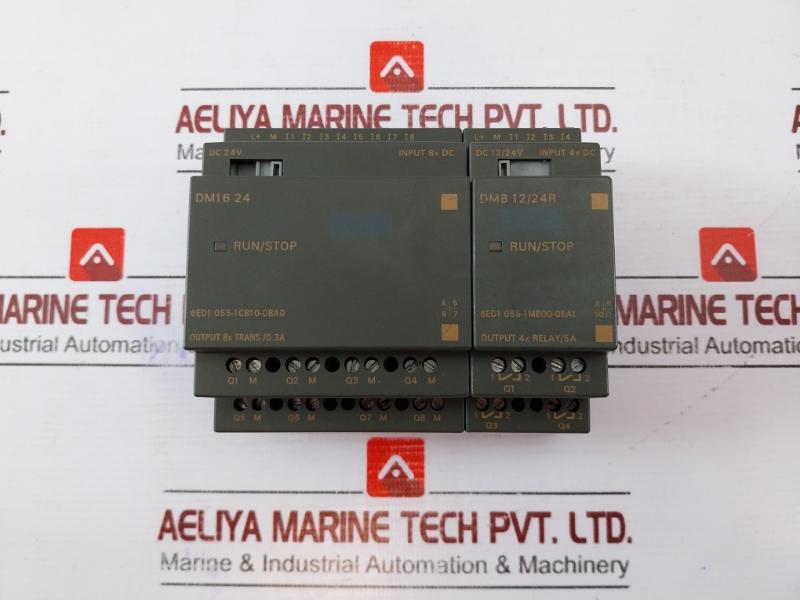 Siemens 6ed1 055-1cb10-0ba0 Dm16 24 I/o Logic Module 8 Dc Inputs/output, 24v Dc
