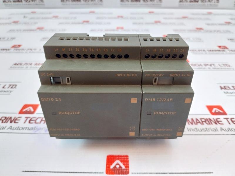 Siemens 6ed1 055-1cb10-0ba0 Dm16 24 I/o Logic Module 8 Dc Inputs/output, 24v Dc