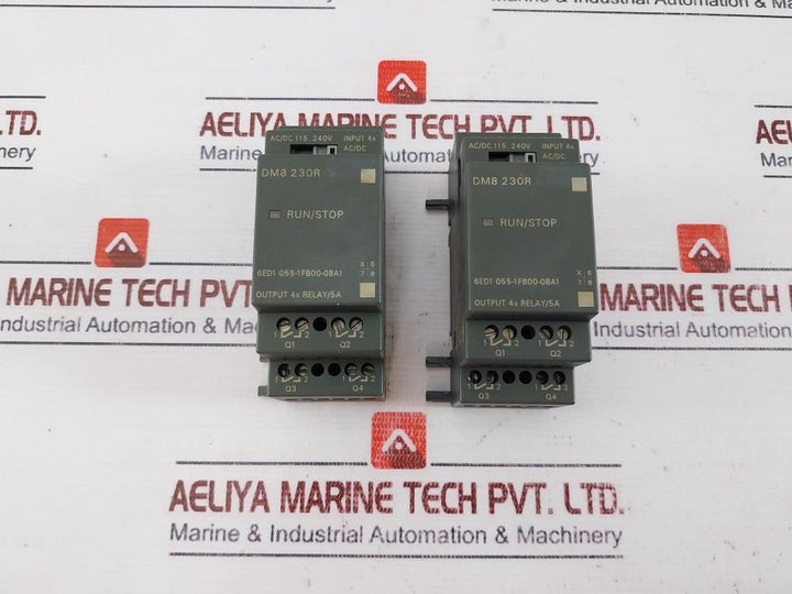 Siemens 6Ed1 055-1Fb00-0Ba1 Logo! Expansion Module Dm8 230R 4Xrelay Output 5A