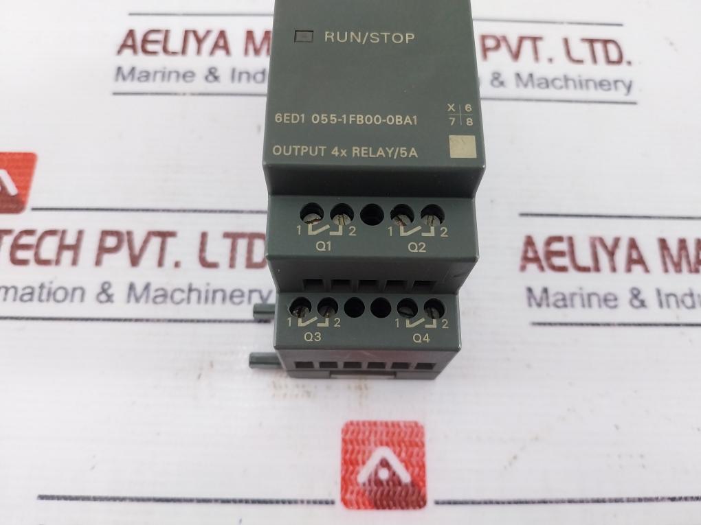 Siemens 6Ed1 055-1Fb00-0Ba1 Logo! Expansion Module Dm8 230R 4Xrelay Output 5A
