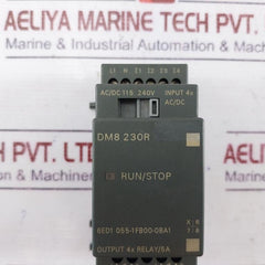 Siemens 6Ed1 055-1Fb00-0Ba1 Logo! Expansion Module Dm8 230R 4Xrelay Output 5A