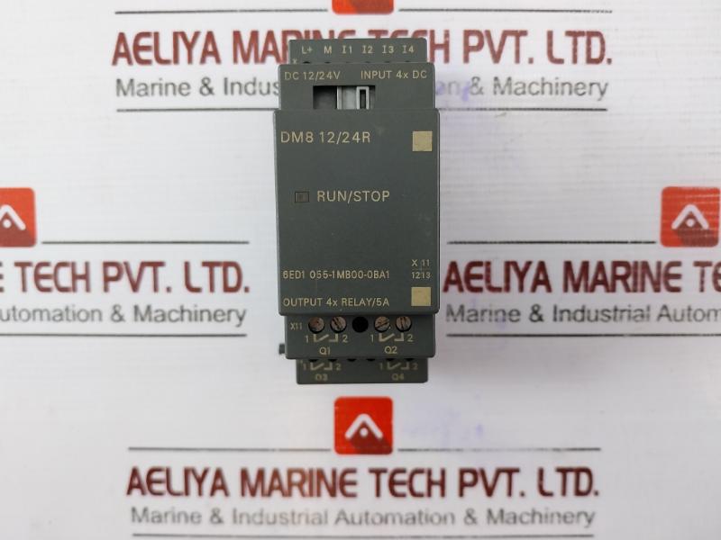 Siemens6Ed1 055-1Mb00-0Ba1 Logo! Dm8 12/24R Expansion Module 4Xrelay Output 5A