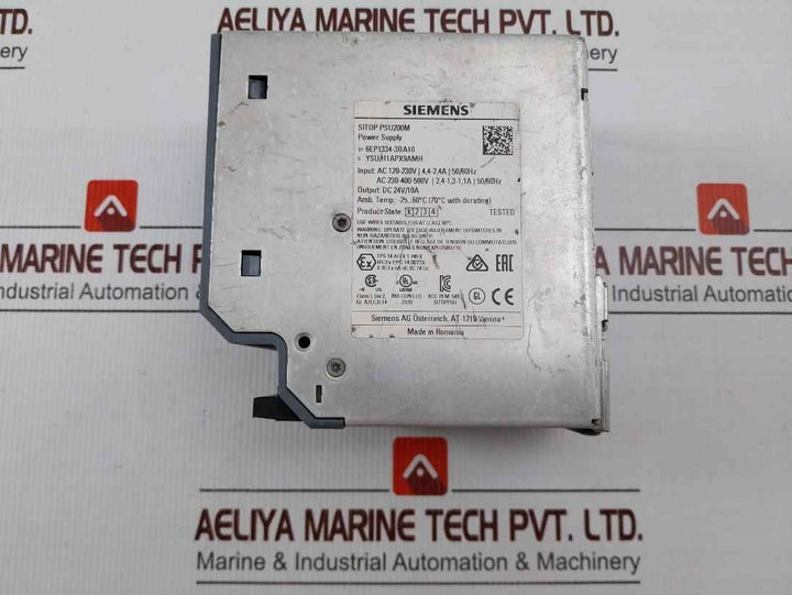 Siemens 6ep1334-3ba10 Sitop Psu200m Power Supply Ac 120-230v 4.4-2,4a 50-60hz