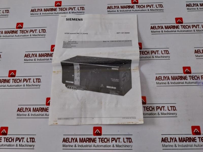 SIEMENS 6EP1 337-3BA00 SITOP Modular Power Supply AC 120V/230V, 50/60Hz