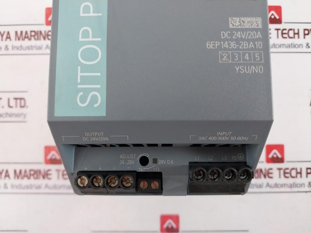 Siemens 6EP1436-2BA10 Sitop PSU300S Power Supply 50/60Hz