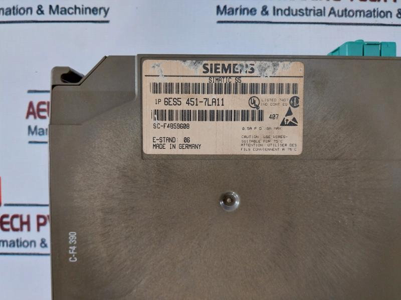 Siemens 6es5 451-7la11 Simatic S5 Digital Output Module 32 X Dc 24v 0.5a