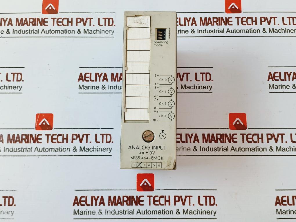 Siemens 6es5 464-8mc11 Analog Input Module Simatic S5 4x ± 10v