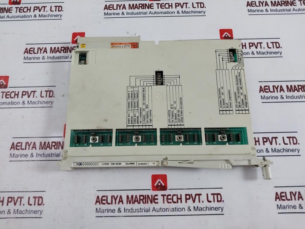 Siemens 6es5465-4ua11 Non Floating Analog Input Module 16 Inputs Simatic S5,465