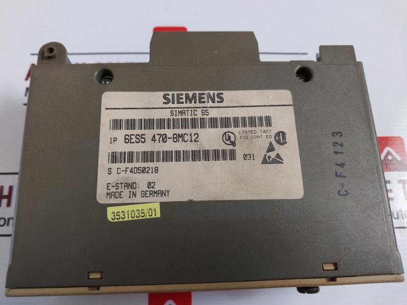 Siemens 6es5 470-8mc12 Analog Output Module 2x4-20ma