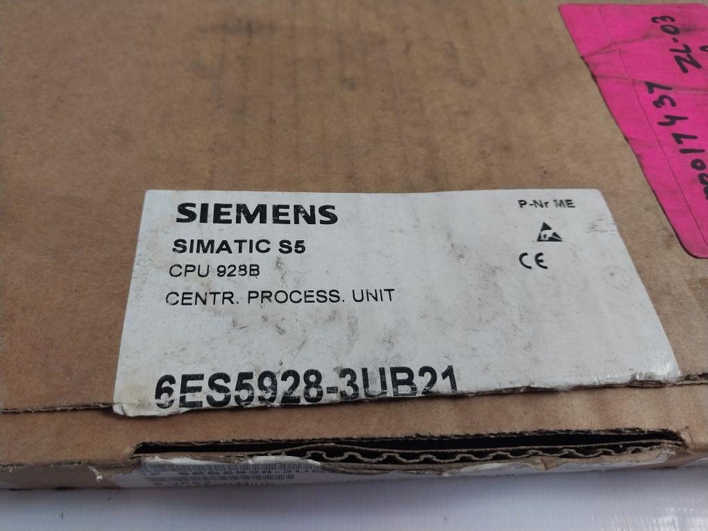 Siemens Simatic 6es5928-3ub21 Cpu928b Central Processing Unit Card