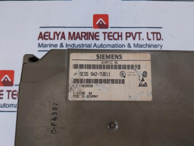 Siemens 6es5 942-7ub11 Simatic S5 Central Processing Unit, Cpu 942b