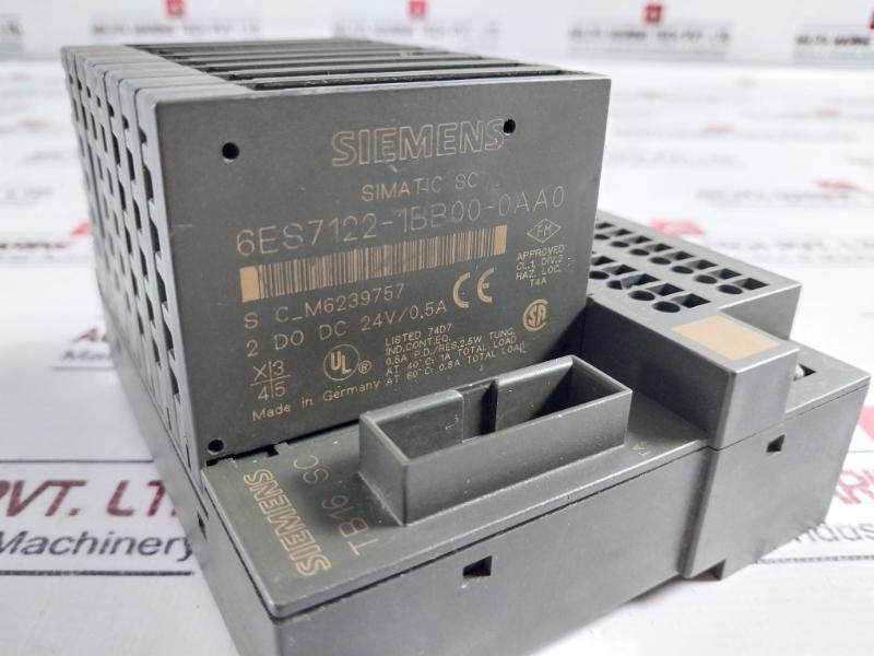 Siemens 6es7 120-0ah01-0aa0 Tb16 Sc Terminal Block With Digital I/o Module