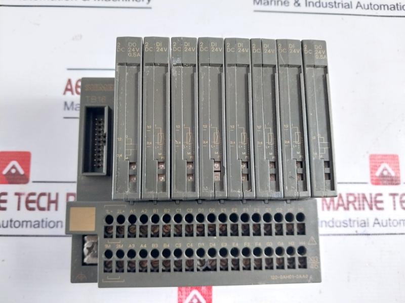 Siemens 6es7 120-0ah01-0aa0 Tb16 Sc Terminal Block With Digital I/o Module