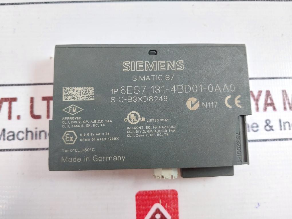 Siemens 6es7 131-4bd01-0aa0 Electronic Module Dc24v