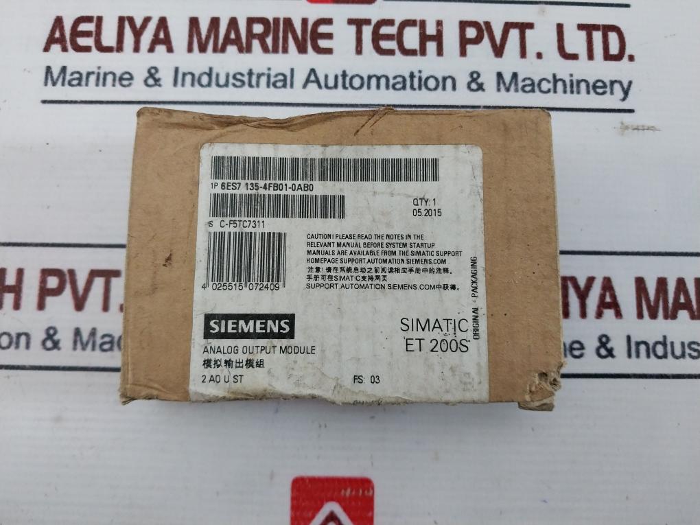 Siemens 6es7 135-4fb01-0ab0 Analog Output Module