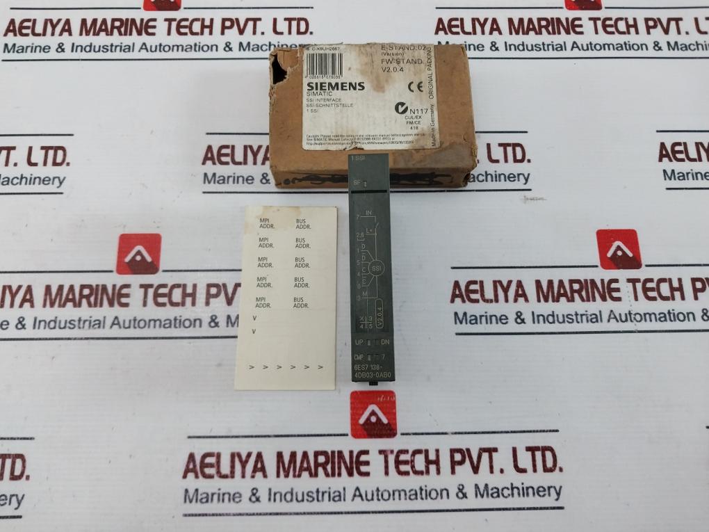 Siemens 6es7 138-4db03-0ab0 Analog Input Module