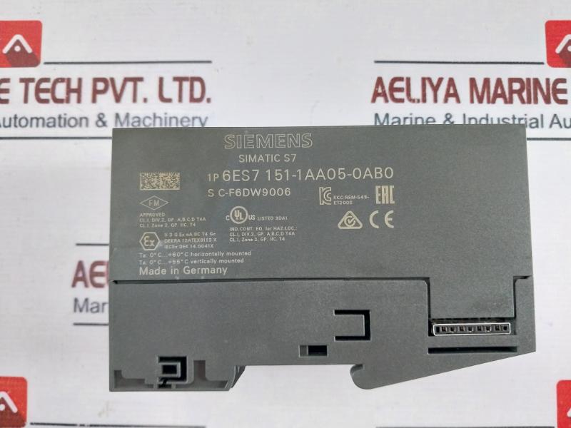 Siemens 1P 6Es7 151-1Aa05-0Ab0 Interface Module Im 151-1