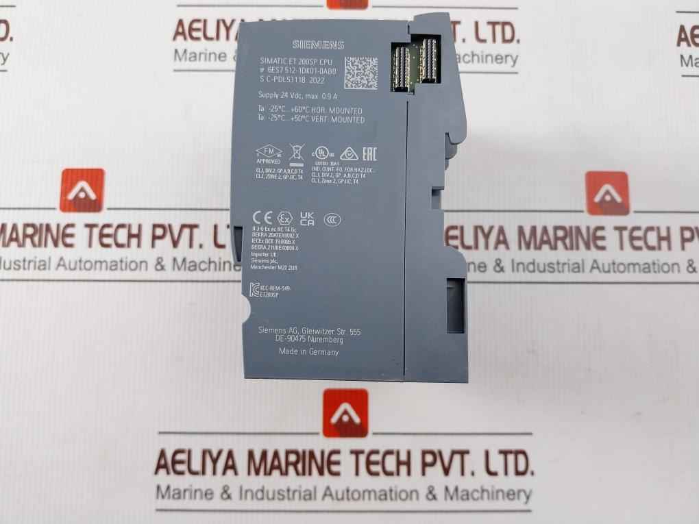 Siemens 6es7 193-6ar00-0aa0 Plc System Cpu 1512sp-1 Pn I/o Modules 24vdc