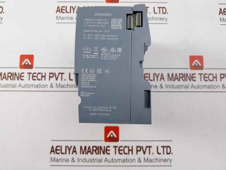 Siemens 6es7 193-6ar00-0aa0 Plc System Cpu 1512sp-1 Pn I/o Modules 24vdc