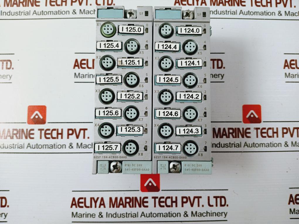 Siemens 6es7 194-4cb00-0aa0 8 Di Dc 24v Module 141-4bf00-0aa0