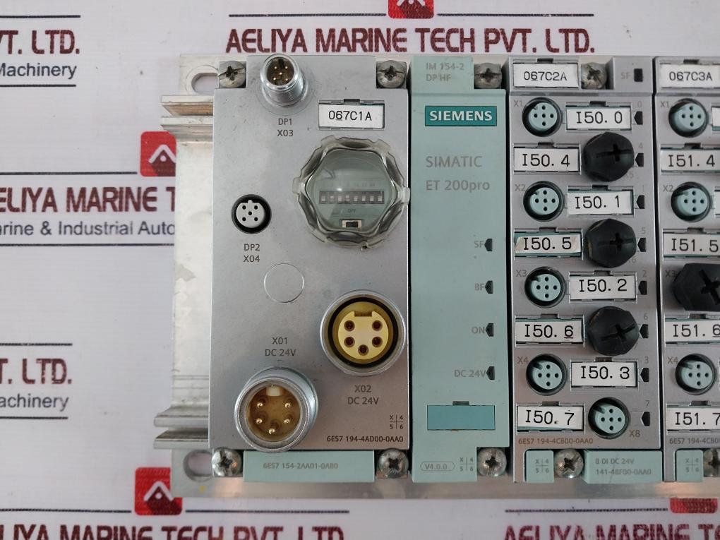 Siemens 6es7 194-4ga00-0aa0 Simatic Et 200pro Module Rack