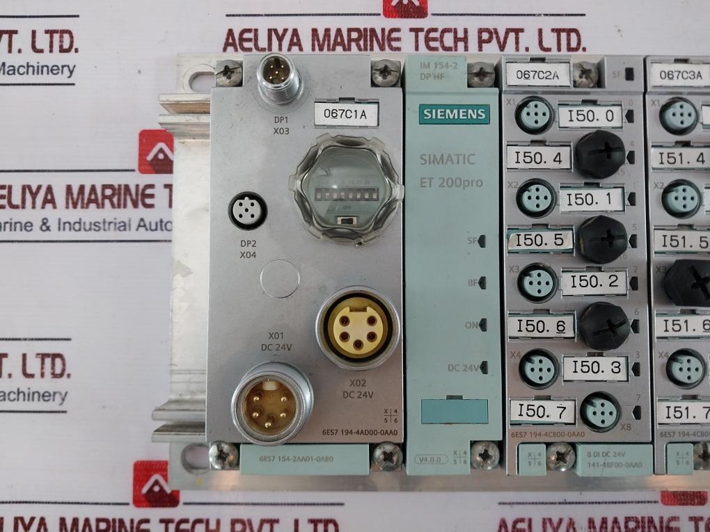 Siemens Simatic 6es7 194-4ga00-0aa0 Et 200pro Module Rack