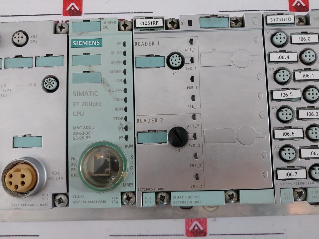 Siemens 6es7 194-4ga00-0aa0 Simatic Module Rack