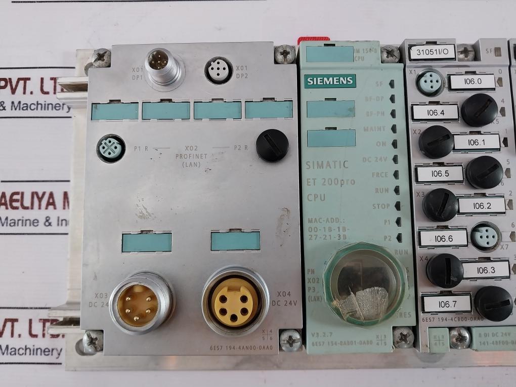 Siemens Simatic 6es7 194-4ga00-0aa0 Module Rack