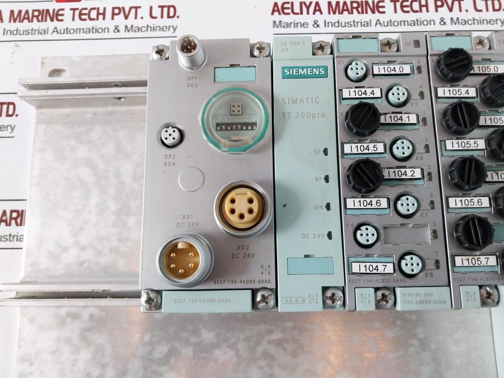 Siemens Simatic 6es7 194-4ga60-0aa0 Module Rack  Et 200pro