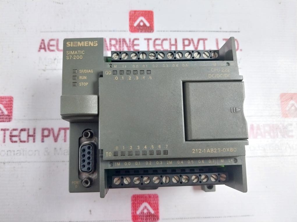 Siemens 6es7 212-1ab23-0xb0 Cpu Module 21-28vdc Supply 0.75a