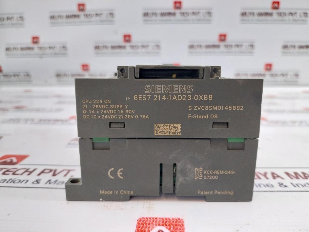 Siemens 6ES7 214-1AD23-0XB8 PLC Module S7-200 CN CPU 224 DC/DC/DC 21-28VDC