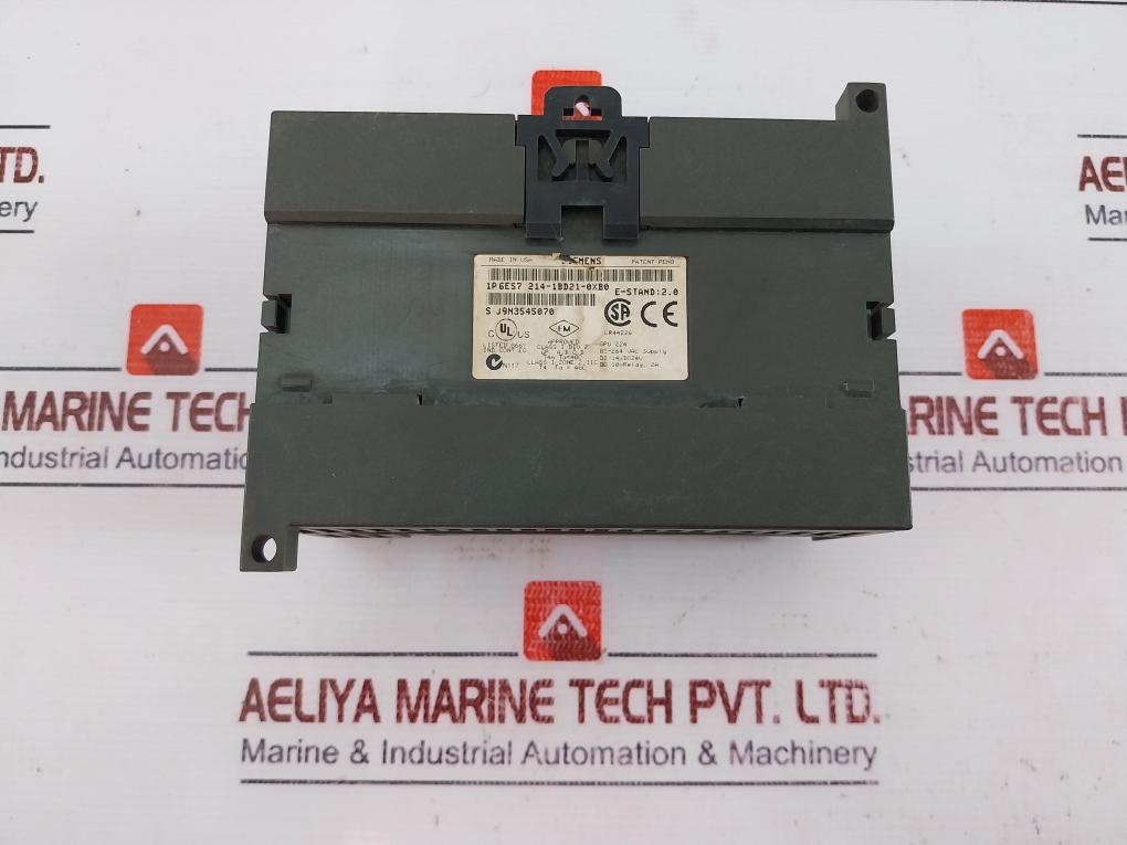 Siemens 6Es7 214-1Bd21-0Xb0 Simatic S7-200 Plc Module Cpu 224 Ac/Dc/Rly 85-264Va
