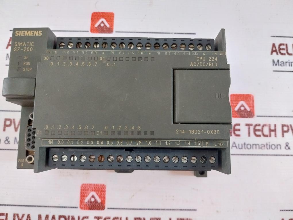 Siemens 6es7 214-1bd21-0xb0 Simatic S7-200 Plc Module Cpu 224 Ac/dc/rly 85-264va