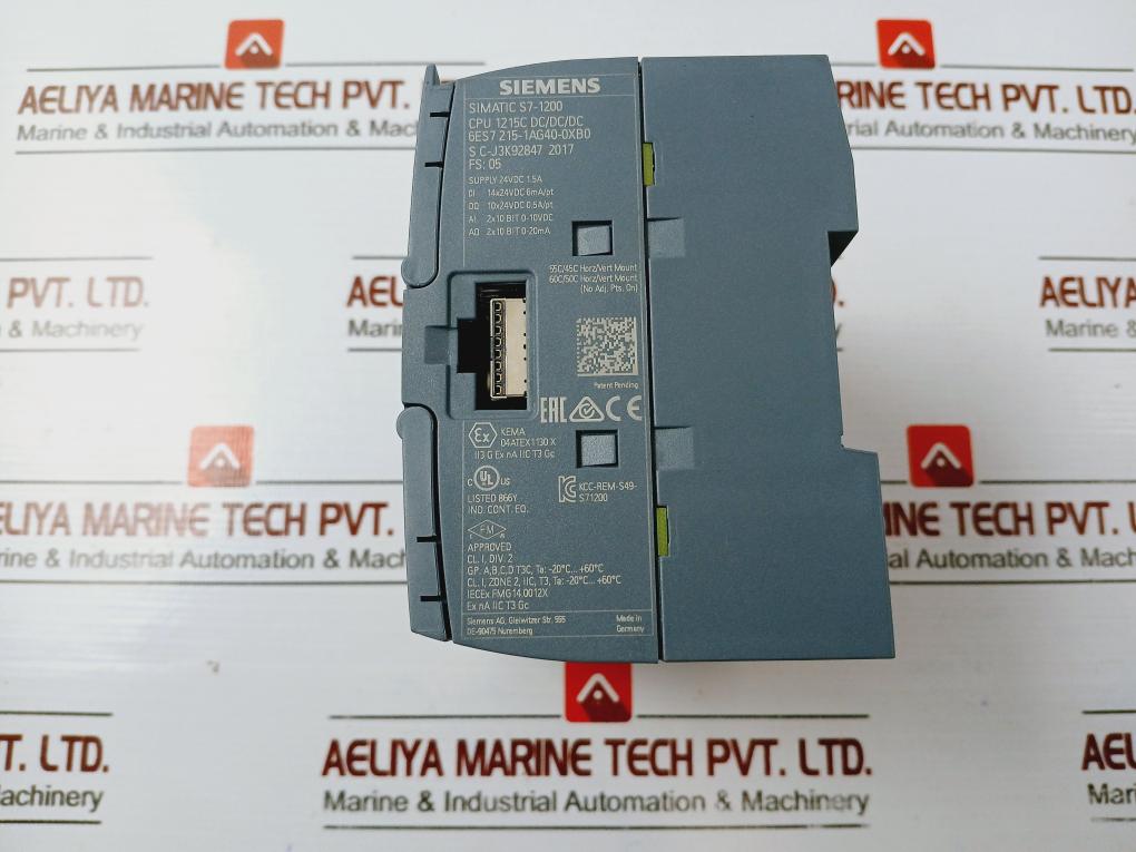 Siemens 6es7 215-1ag40-0xb0 Input/output Module Simatic S7-1200